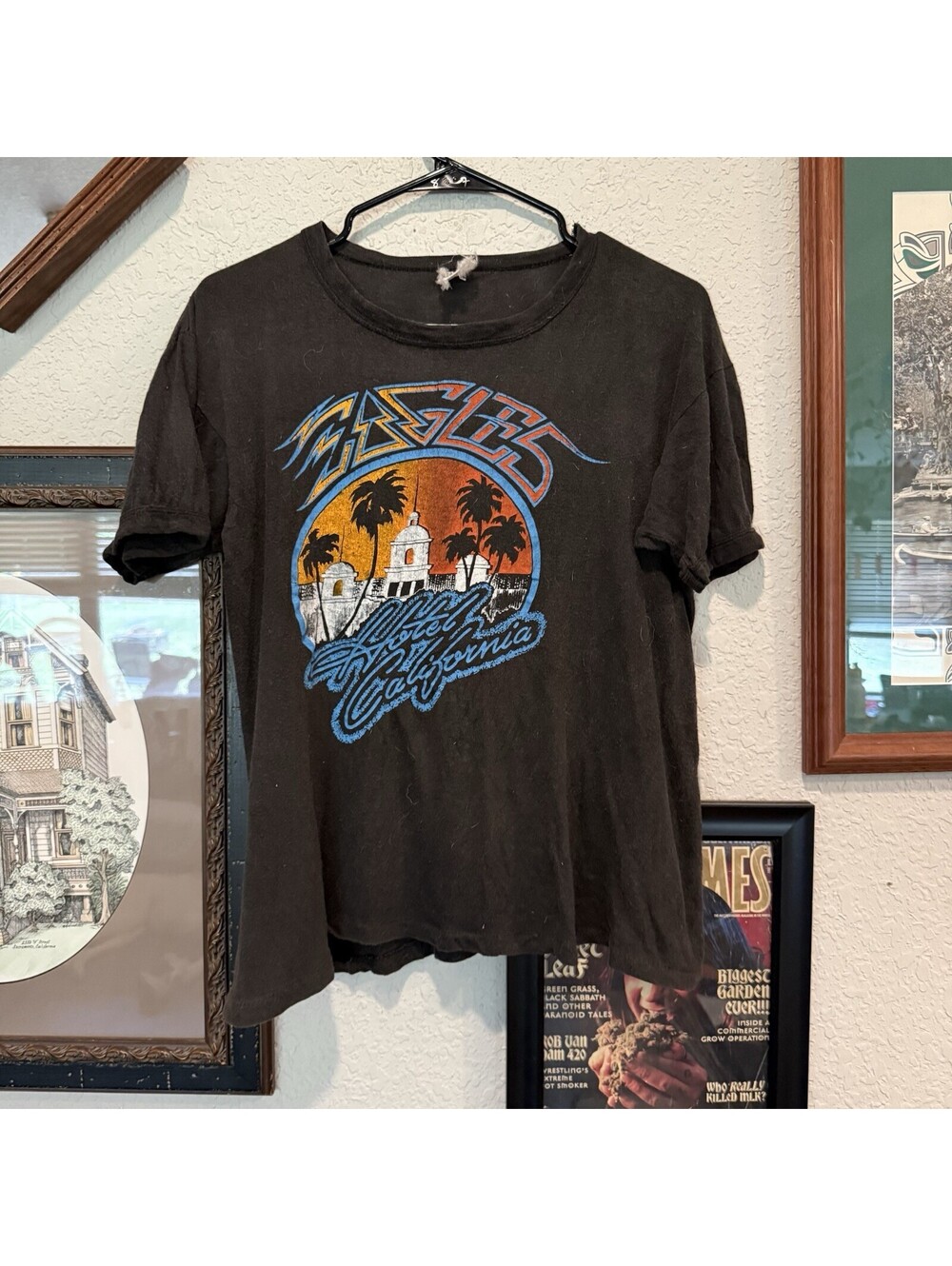 Vintage 1978 The Eagles & Steve Miller Band RARE Black Tour Shirt Medium 20x24